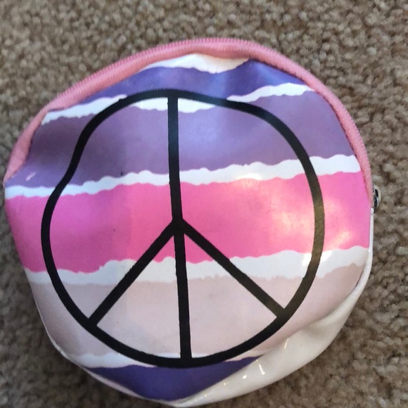 Peace sign coin pouch - Picture 3 of 3